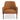 Joshua  Tufted Tan Leather Lounge Chair